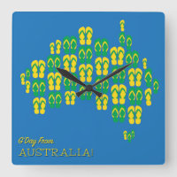 Karta av Aussie thongs