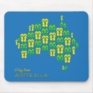 Karta av Aussie thongs Musmatta