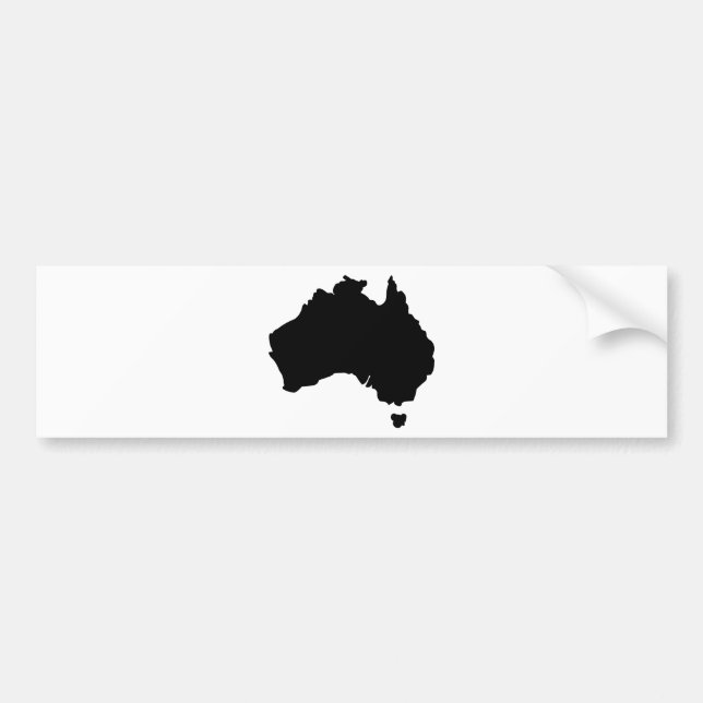Karta av Australien Bildekal (Framsidan)