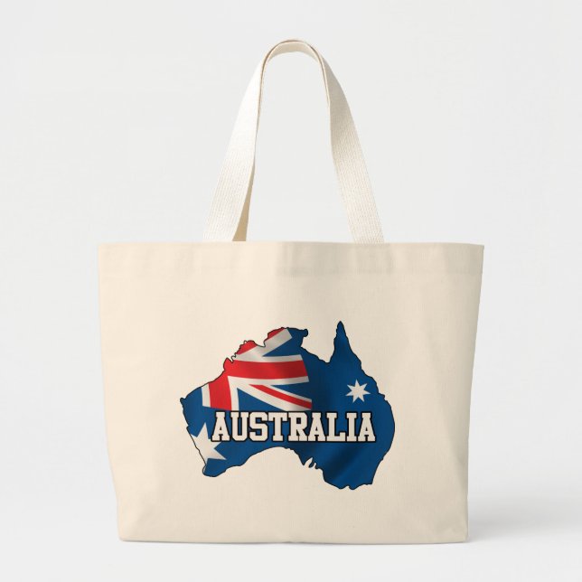 Karta av Australien Jumbo Tygkasse (Framsidan)