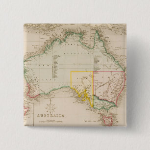 Karta av Australien & nyazeeländskt Knapp