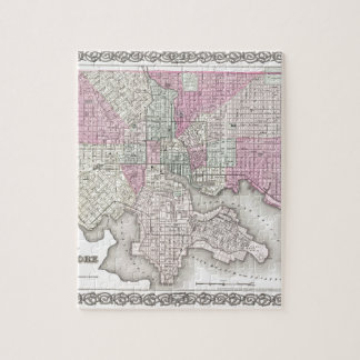 Karta av Baltimore Maryland Pussel