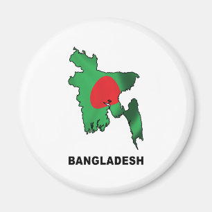 Karta av Bangladesh Magnet