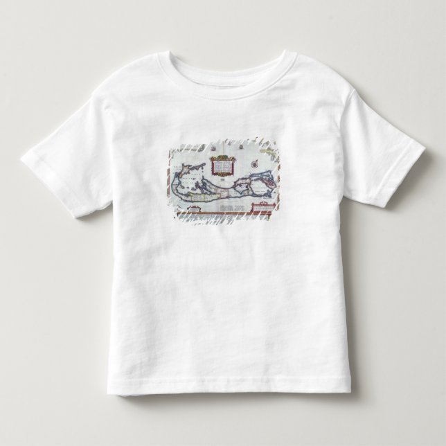 Karta av Bermuda T Shirt (Framsida)