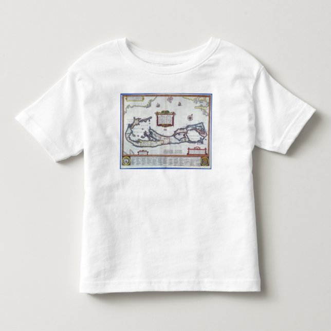 Karta av Bermuda T-shirt (Framsida)