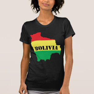 Karta av Bolivia Tee