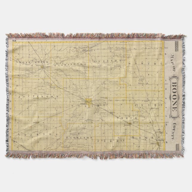 Karta av Boone County Filt (Framsidan)