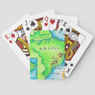 Karta av Brasilien Casinokort