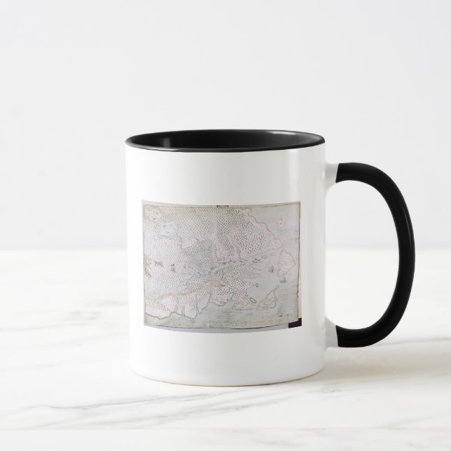 Karta av bred flodmynning 2 för St. Lawrence Mugg (Höger)