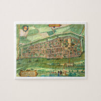 Karta av Bremen, från "Civitates Orbis Terrarum"