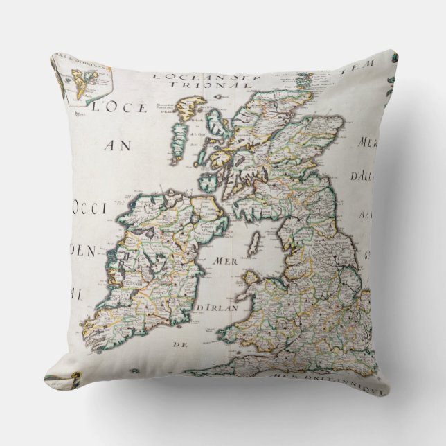 Karta av Britannien och Irland, publicerade Paris Kudde (Framsida)