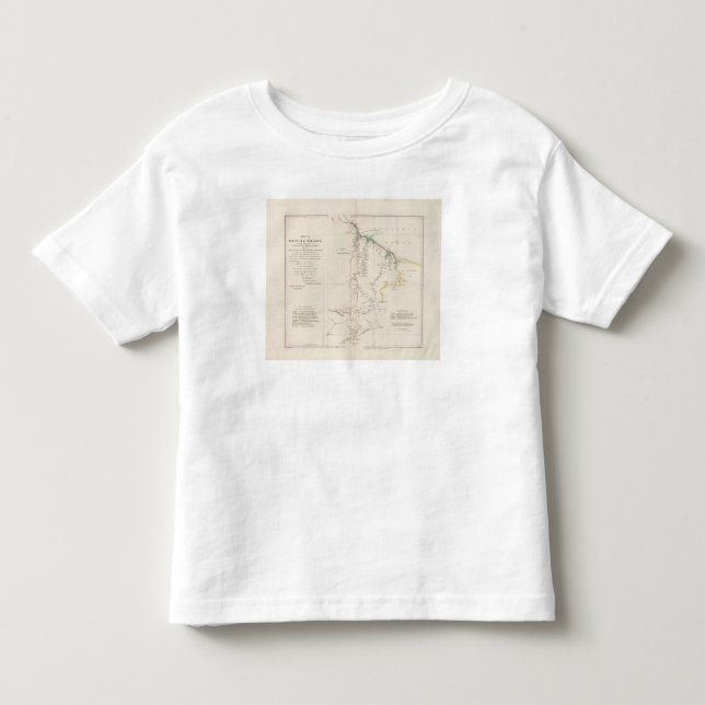 Karta av brittiska Guiana Tee (Framsida)
