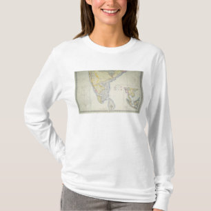 Karta av brittiska sydliga Indien, 1872 Tee