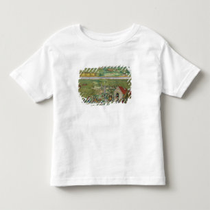 Karta av Cadiz, från "Civitates Orbis Terrarum" Tee
