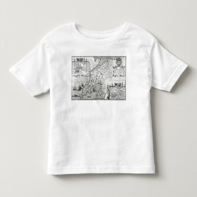 Karta av Caernarvon, 1616 Tee Shirt (Framsida)
