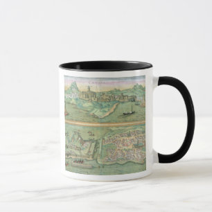 Karta av Candia och Corfu, från 'Civitates Orbis Mugg