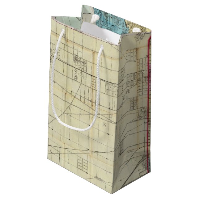 Karta av Chicago (Baksidan Vinklad)