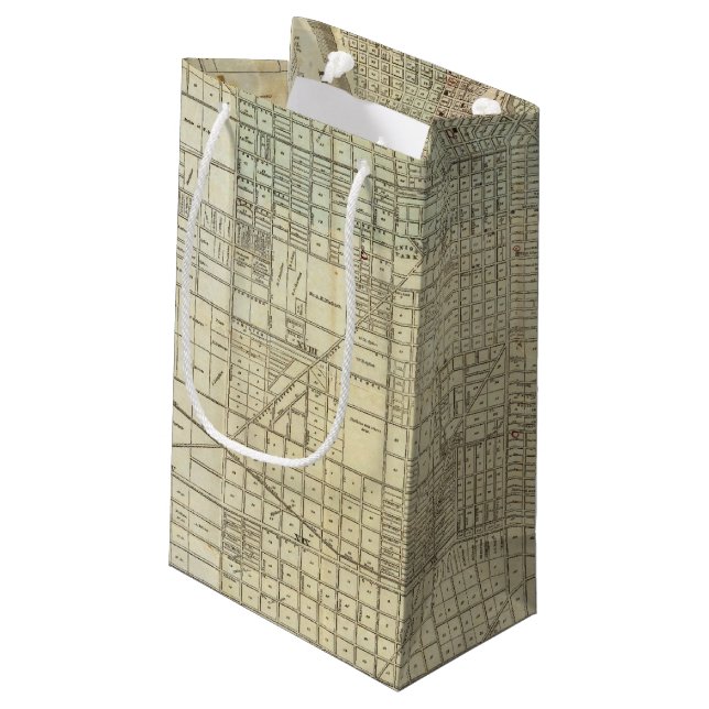 Karta av Chicago (Baksidan Vinklad)