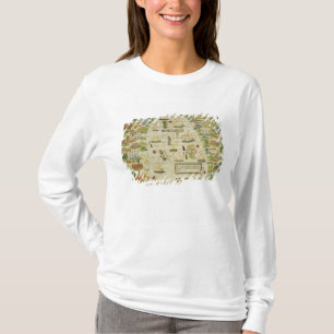 Karta av chinahavet, telefax av 'mjölnareAtlas Tee Shirt