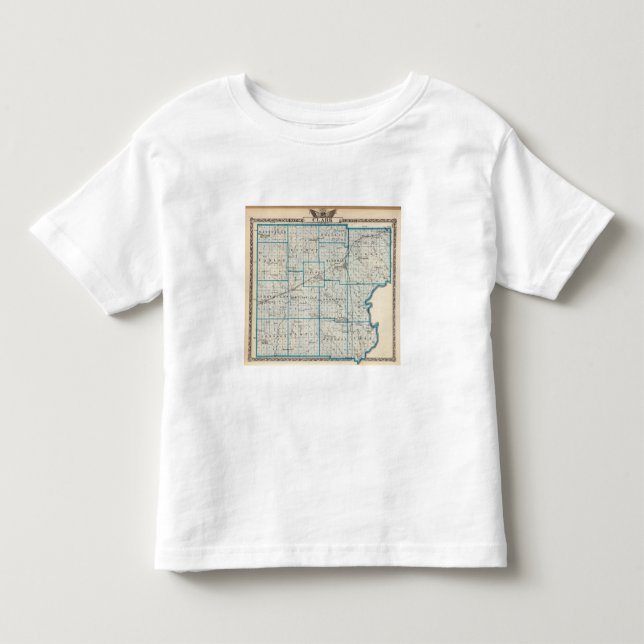 Karta av Clark County T-shirt (Framsida)