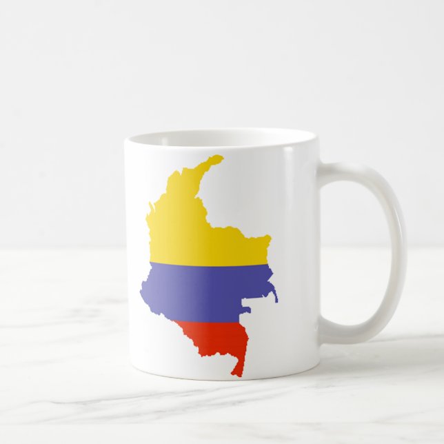 Karta av Colombia Kaffemugg (Höger)