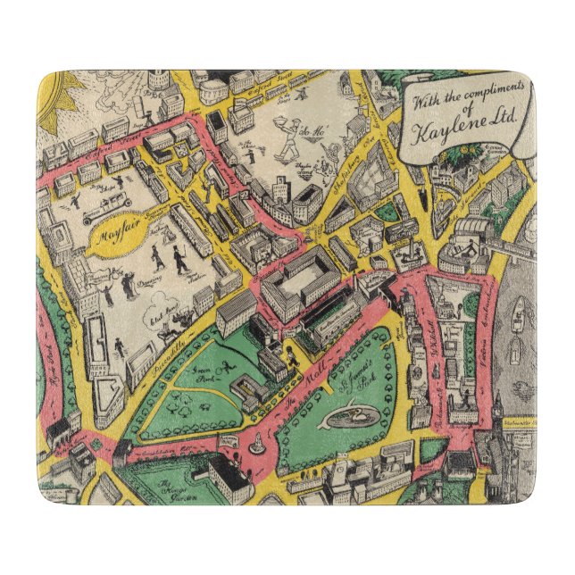 Karta av Coronationrutten, London, England (Framsidan)