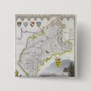 Karta av Cumberland, från 'Moules engelska Knapp
