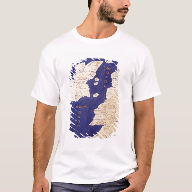 Karta av de brittiska islesna, från 'Geographia T-shirt (Framsida)