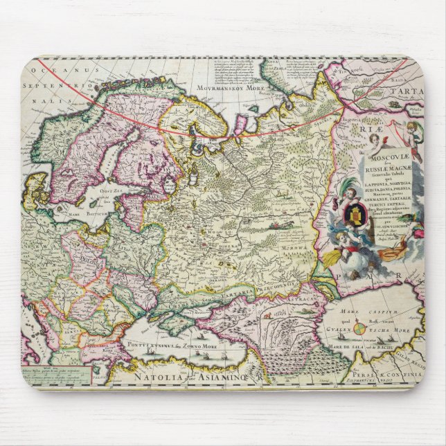 Karta av den Asien minderårigen Musmatta (Framsidan)