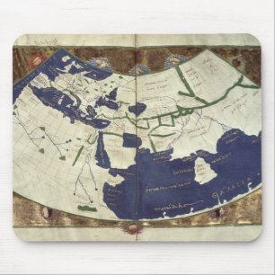 Karta av den bekant världen, från 'Geographia Musmatta
