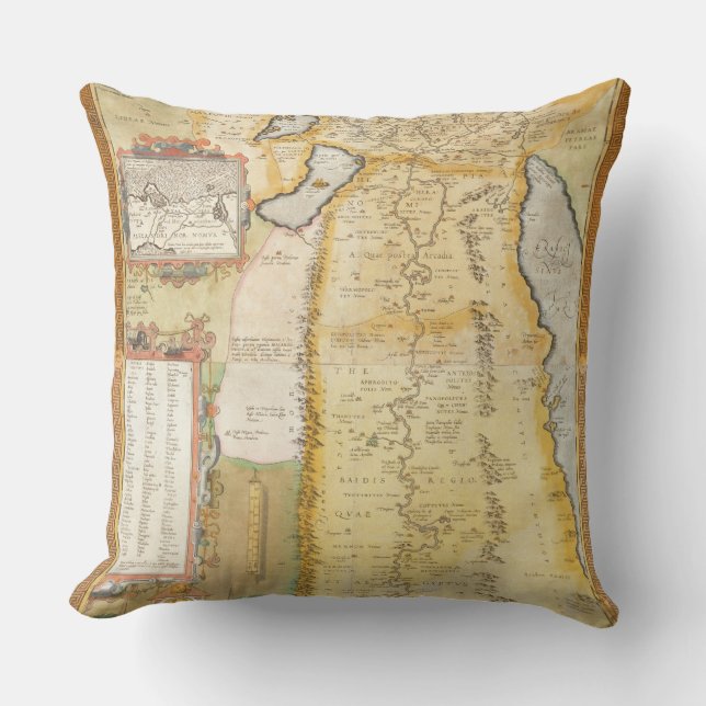 Karta av den forntida egyptenen, 1584 kudde (Framsida)