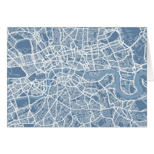 Karta av den London kartan Hälsningskort