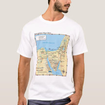 Karta av den Moses utflyttningegyptenen och Sinai