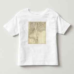 Karta av den New York fjärden och hamn och T-shirt