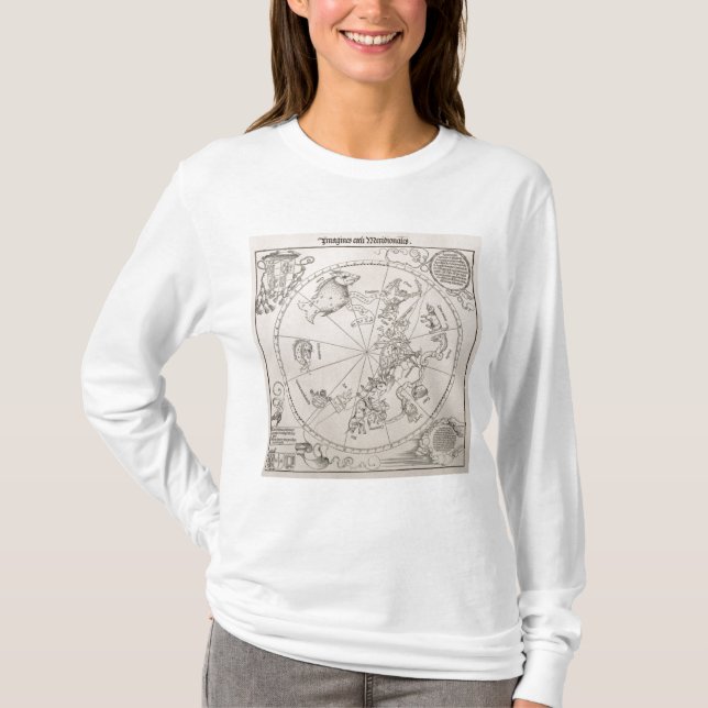 Karta av den sydliga himmlen tee shirt (Framsida)