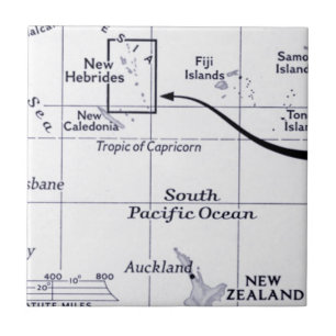 Karta av det South Pacific hav Kakelplatta