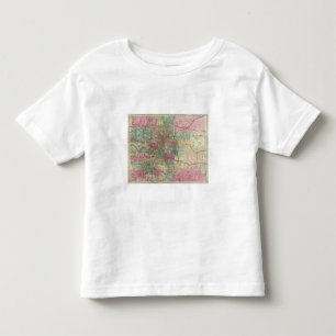 Karta av det statligt av Colorado T Shirt