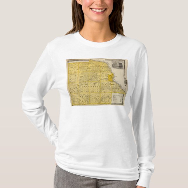 Karta av Dubuque County Tee (Framsida)