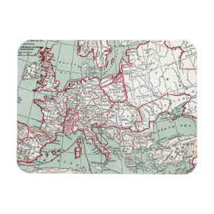 KARTA AV EUROPA, 12:eÅRHUNDRADE Magnet