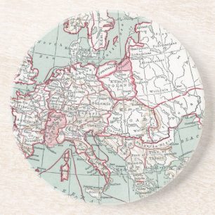 KARTA AV EUROPA, 12:eÅRHUNDRADE Underlägg Sandsten