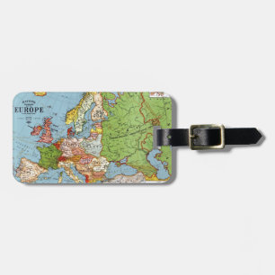 Karta av Europa Bagagebricka