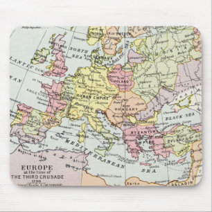 Karta av Europa   det tredje korståg Musmatta
