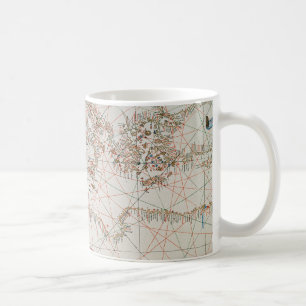 Karta av Europa & kusten av norrafrikan Kaffemugg