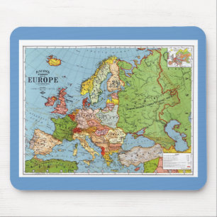 Karta av Europa Musmatta