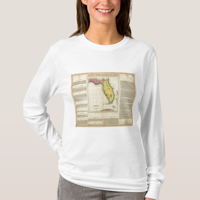 Karta av Florida T-shirt (Framsida)