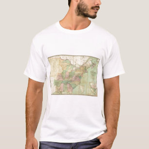 Karta av Förenta staterna 6 T-shirt
