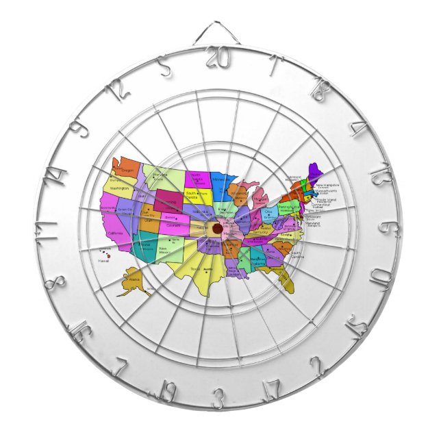 Karta av Förenta staterna Piltavla (Framsidan)
