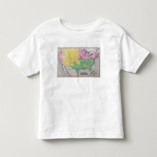 Karta av Förenta staterna Tee Shirt