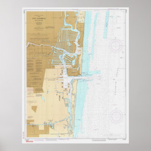Karta av Fort Lauderdale FL (1991) Poster