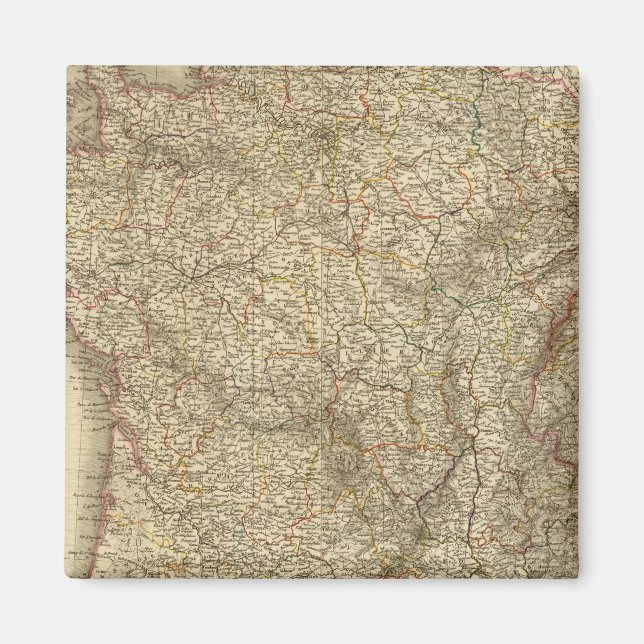 Karta av Frankrike Magnet (Framsidan)